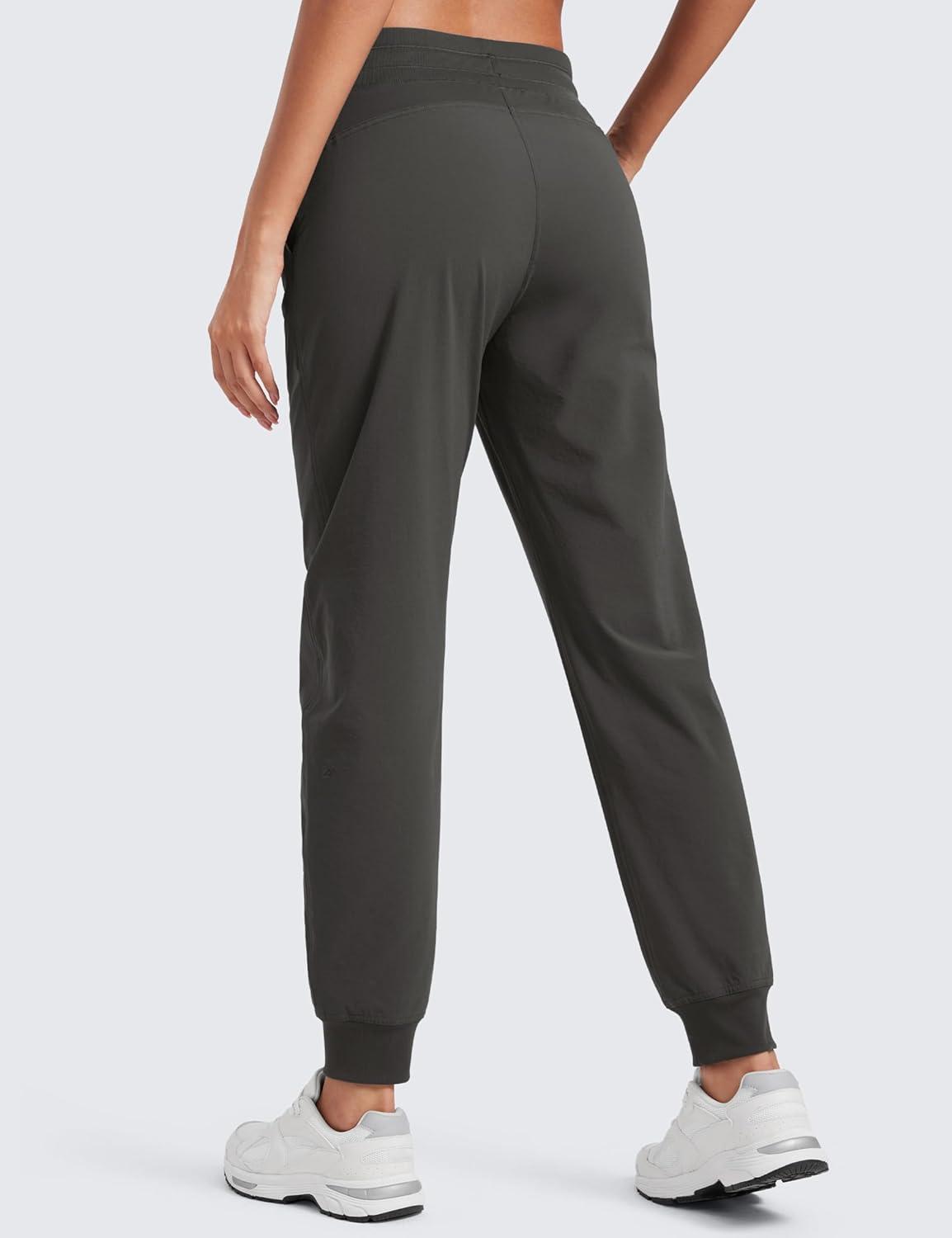 imageCRZ YOGA Casual Workout Jogger for Women 285quot  Tapered Lightweight Stretch Athletic Outdoor Pants with PocketsArbor Olive