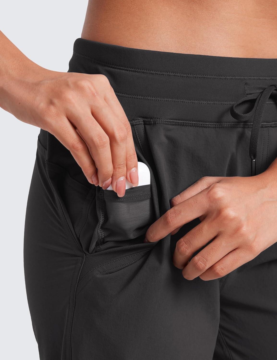 imageCRZ YOGA Casual Workout Jogger for Women 285quot  Tapered Lightweight Stretch Athletic Outdoor Pants with PocketsInk Gray