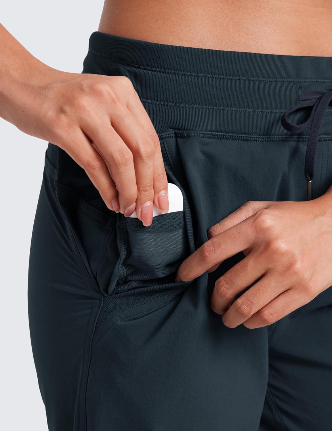 imageCRZ YOGA Casual Workout Jogger for Women 285quot  Tapered Lightweight Stretch Athletic Outdoor Pants with PocketsTrue Navy