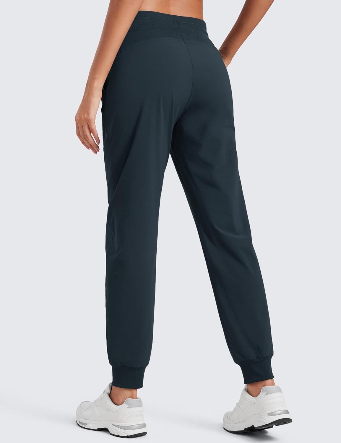 imageCRZ YOGA Casual Workout Jogger for Women 285quot  Tapered Lightweight Stretch Athletic Outdoor Pants with PocketsTrue Navy