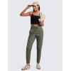 imageCRZ YOGA All Day Comfy Joggers for Women Golf Work Casual Hiking Travel Pants with PocketsLight Army Green