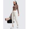 imageCRZ YOGA All Day Comfy Joggers for Women Golf Work Casual Hiking Travel Pants with PocketsMilky White Bone
