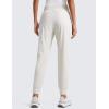 imageCRZ YOGA All Day Comfy Joggers for Women Golf Work Casual Hiking Travel Pants with PocketsMilky White Bone