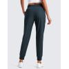 imageCRZ YOGA All Day Comfy Joggers for Women Golf Work Casual Hiking Travel Pants with PocketsTrue Navy