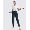 imageCRZ YOGA All Day Comfy Joggers for Women Golf Work Casual Hiking Travel Pants with PocketsTrue Navy