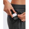 imageCRZ YOGA Cargo Joggers for Women Lightweight Ruched Workout Casual Travel Athletic Hiking Pants with PocketsInk Gray