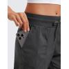 imageCRZ YOGA Cargo Joggers for Women Lightweight Ruched Workout Casual Travel Athletic Hiking Pants with PocketsInk Gray
