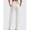 imageCRZ YOGA Casual Workout Jogger for Women 285quot  Tapered Lightweight Stretch Athletic Outdoor Pants with PocketsMilky White Bone