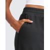imageCRZ YOGA Cloud Jersey Wide Leg Sweatpants Women 30quot High Waisted Casual Lounge Pajama Travel Pants with PocketsBlack