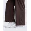 imageCRZ YOGA Cloud Jersey Wide Leg Sweatpants Women 30quot High Waisted Casual Lounge Pajama Travel Pants with PocketsHot Fudge Brown