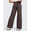 imageCRZ YOGA Cloud Jersey Wide Leg Sweatpants Women 30quot High Waisted Casual Lounge Pajama Travel Pants with PocketsHot Fudge Brown