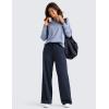 imageCRZ YOGA Cloud Jersey Wide Leg Sweatpants Women 30quot High Waisted Casual Lounge Pajama Travel Pants with PocketsNavy