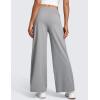 imageCRZ YOGA Cloud Jersey Wide Leg Sweatpants Women 30quot High Waisted Casual Lounge Pajama Travel Pants with PocketsSterling