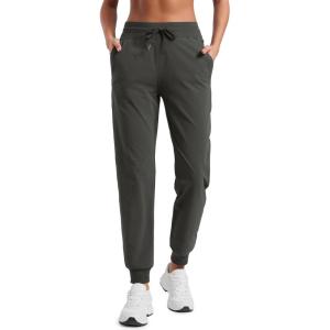 imageCRZ YOGA Casual Workout Jogger for Women 285quot  Tapered Lightweight Stretch Athletic Outdoor Pants with PocketsArbor Olive