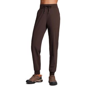 imageCRZ YOGA Casual Workout Jogger for Women 285quot  Tapered Lightweight Stretch Athletic Outdoor Pants with PocketsHot Fudge Brown