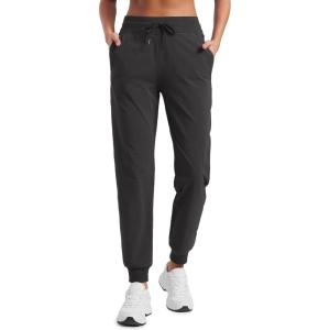 imageCRZ YOGA Casual Workout Jogger for Women 285quot  Tapered Lightweight Stretch Athletic Outdoor Pants with PocketsInk Gray