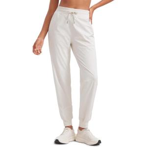 imageCRZ YOGA Casual Workout Jogger for Women 285quot  Tapered Lightweight Stretch Athletic Outdoor Pants with PocketsMilky White Bone