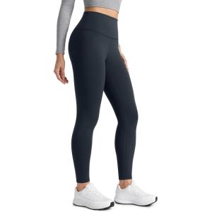 imageCRZ YOGA Womens Fleece Lined Leggings 28  Matte Thermal Winter Warm Full Length Pants Casual Lounge Yoga WorkoutTrue Navy