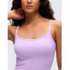 imageCRZ YOGA Butterluxe Double Lined Camisole Tops for Women Soft Casual Scoop Neck Tank Yoga Summer Going Out Sleeveless ShirtsElfin Purple