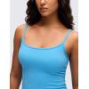 imageCRZ YOGA Butterluxe Double Lined Camisole Tops for Women Soft Casual Scoop Neck Tank Yoga Summer Going Out Sleeveless ShirtsKayak Blue
