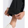 imageCRZ YOGA Cotton Fleece Lined Sweatpants Women 28quot30quot Straight Leg Casual Lounge Sweat Pants for WomenBlack