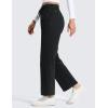 imageCRZ YOGA Cotton Fleece Lined Sweatpants Women 28quot30quot Straight Leg Casual Lounge Sweat Pants for WomenBlack