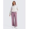imageCRZ YOGA Cotton Fleece Lined Sweatpants Women 28quot30quot Straight Leg Casual Lounge Sweat Pants for WomenLight Lavender