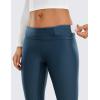 imageCRZ YOGA Womens Fleece Lined Leggings 28  Thermal Winter Warm Full Length Pants Casual Lounge Yoga WorkoutFrench Navy