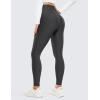 imageCRZ YOGA Womens Fleece Lined Leggings 28  Thermal Winter Warm Full Length Pants Casual Lounge Yoga WorkoutMysterious Grey