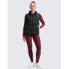 imageCRZ YOGA Womens Fleece Lined Leggings 28  Thermal Winter Warm Full Length Pants Casual Lounge Yoga WorkoutRed Merlot