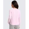 imageCRZ YOGA Girls Cloudweight Athletic Shirts Long Sleeve Tees Crew Neck Side Slit Tops Teen Kids Active Gym Casual Quick DryPink Peony