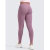 imageCRZ YOGA Girls Thermal Fleece Lined Athletic Leggings Matte Warm Winter Kids Lounge High Waist Full Length PantsLight Lavender