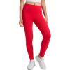 imageCRZ YOGA Girls Thermal Fleece Lined Athletic Leggings Matte Warm Winter Kids Lounge High Waist Full Length PantsAurora Red