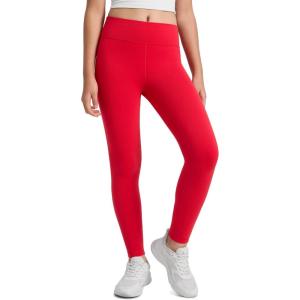 imageCRZ YOGA Girls Thermal Fleece Lined Athletic Leggings Matte Warm Winter Kids Lounge High Waist Full Length PantsAurora Red