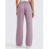 imageCRZ YOGA SoftAura Wide Leg Sweatpants Women 29quot31quot Modal High Waisted Lounge Travel Casual Sweat Pants with PocketsLight Lavender