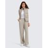 imageCRZ YOGA SoftAura Wide Leg Sweatpants Women 29quot31quot Modal High Waisted Lounge Travel Casual Sweat Pants with PocketsStone