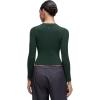 imageCRZ YOGA Softembrace Long Sleeve Shirts for Women Soft Crew Neck Fall Basic Tight Tops Fitted Casual Going Out TShirtsLegend Green