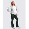imageCRZ YOGA Women Butterluxe Maternity Flare Leggings with Pockets 31quot  Workout Active Yoga Pregnancy Pants Over The Belly SoftLegend Green