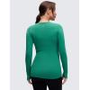 imageCRZ YOGA Womens Butterluxe Long Sleeve Maternity Tops Crewneck Pregnancy Basic Shirts Soft Athletic Yoga Casual Tee BlousesCascadia Green
