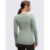 imageCRZ YOGA Womens Butterluxe Long Sleeve Maternity Tops Crewneck Pregnancy Basic Shirts Soft Athletic Yoga Casual Tee BlousesGreen Palm Court