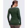 imageCRZ YOGA Womens Butterluxe Long Sleeve Maternity Tops Crewneck Pregnancy Basic Shirts Soft Athletic Yoga Casual Tee BlousesLegend Green