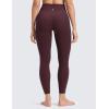 imageCRZ YOGA Womens Butterluxe No Front Seam Yoga Leggings 25quot  High Waisted Lounge Pants Pilates Workout Athletic Buttery SoftRipe Plum