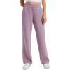 imageCRZ YOGA SoftAura Wide Leg Sweatpants Women 29quot31quot Modal High Waisted Lounge Travel Casual Sweat Pants with PocketsLight Lavender