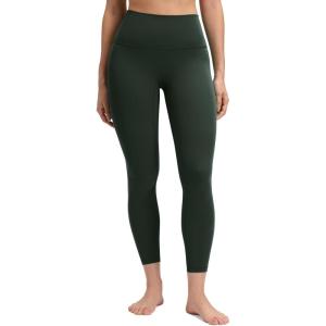 imageCRZ YOGA Womens Butterluxe No Front Seam Yoga Leggings 25quot  High Waisted Lounge Pants Pilates Workout Athletic Buttery SoftLegend Green