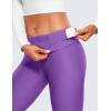imageCRZ YOGA Womens Fleece Lined Leggings 28  Thermal Winter Warm Full Length Pants Casual Lounge Yoga WorkoutRoyal Lilac