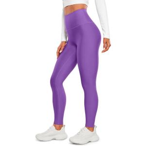 imageCRZ YOGA Womens Fleece Lined Leggings 28  Thermal Winter Warm Full Length Pants Casual Lounge Yoga WorkoutRoyal Lilac