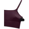 imageCRZ YOGA Butterlift U Neck Longline Sports Bras for Women  Adjustable Spaghetti Strap Workout Crop Top Padded Cami TankDeep Purple