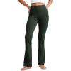 imageCRZ YOGA Womens Butterluxe High Waist Flare Pants 29quot  305quot  32quot  335quot  Yoga Bootcut Wide Leg with Pocket LoungeLegend Green