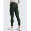 imageCRZ YOGA Womens Fleece Lined Leggings 25  Matte Winter Warm Thermal High Waisted Pants Casual Lounge Yoga WorkoutLegend Green