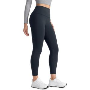 imageCRZ YOGA Womens Fleece Lined Leggings 25  Matte Winter Warm Thermal High Waisted Pants Casual Lounge Yoga WorkoutTrue Navy